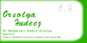 orsolya hudecz business card